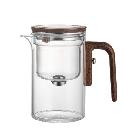 Elegant Glass Teapot & Tea Set with Water Separation